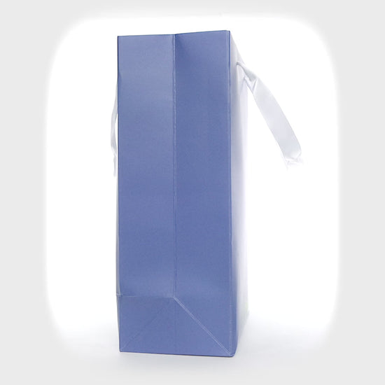 "I Tried" Blue Kraft Gift Bag – Funny adult gift bag with a white ribbon.