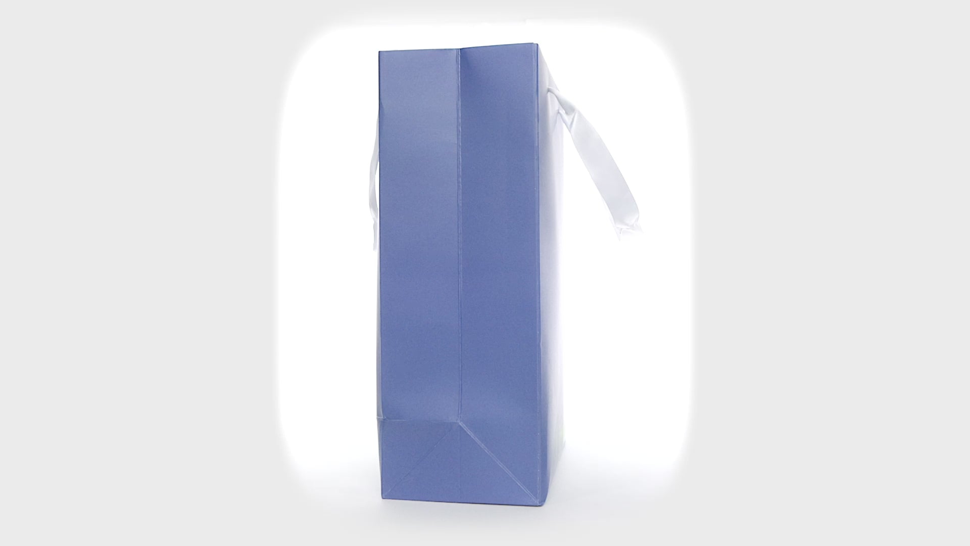 "I Tried" Blue Kraft Gift Bag – Funny adult gift bag with a white ribbon.