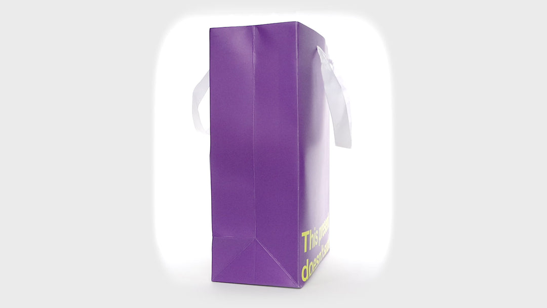 "This present doesn't suck" Purple Gift Bag