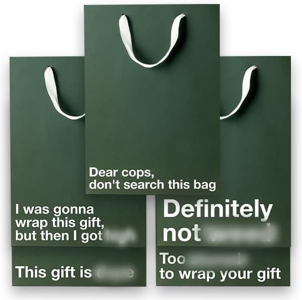 Funny Stoner Gift Bag Set - 5pc - Offensive Crayons