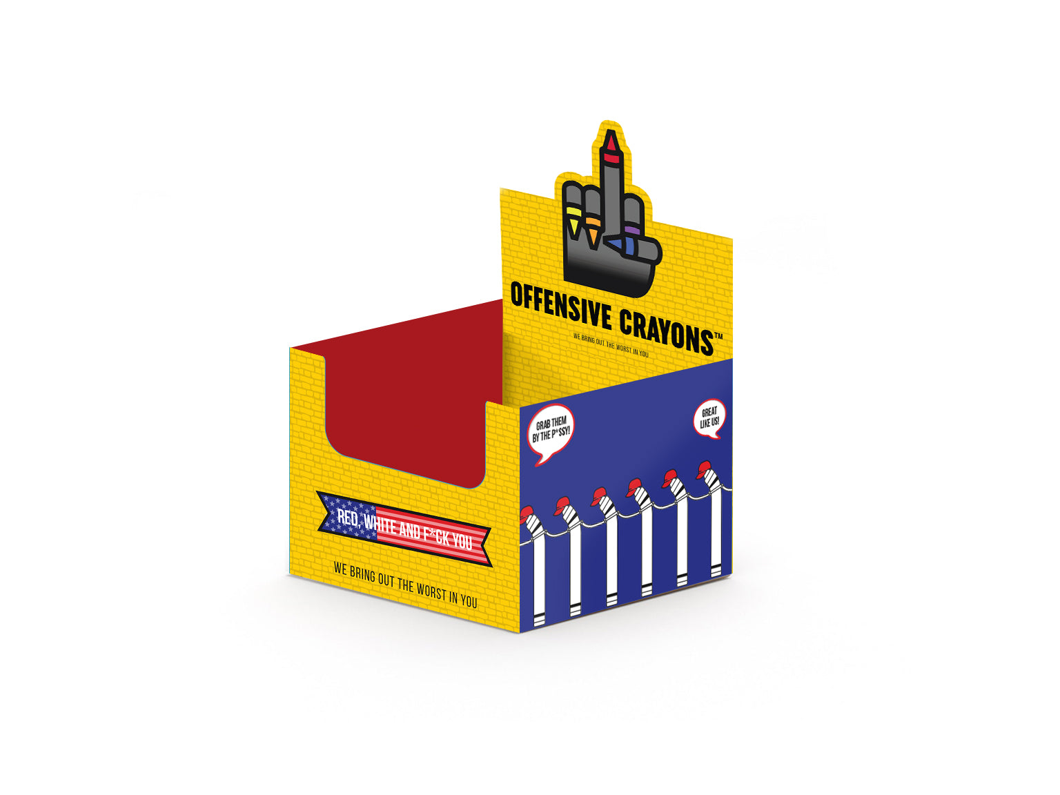 Retail display stand for Political Crayons