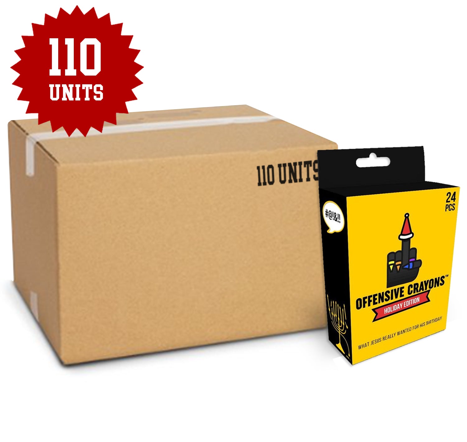Holiday Edition 110 pc crayons for adults, including bulk crayons and vibrant crayon colors.
