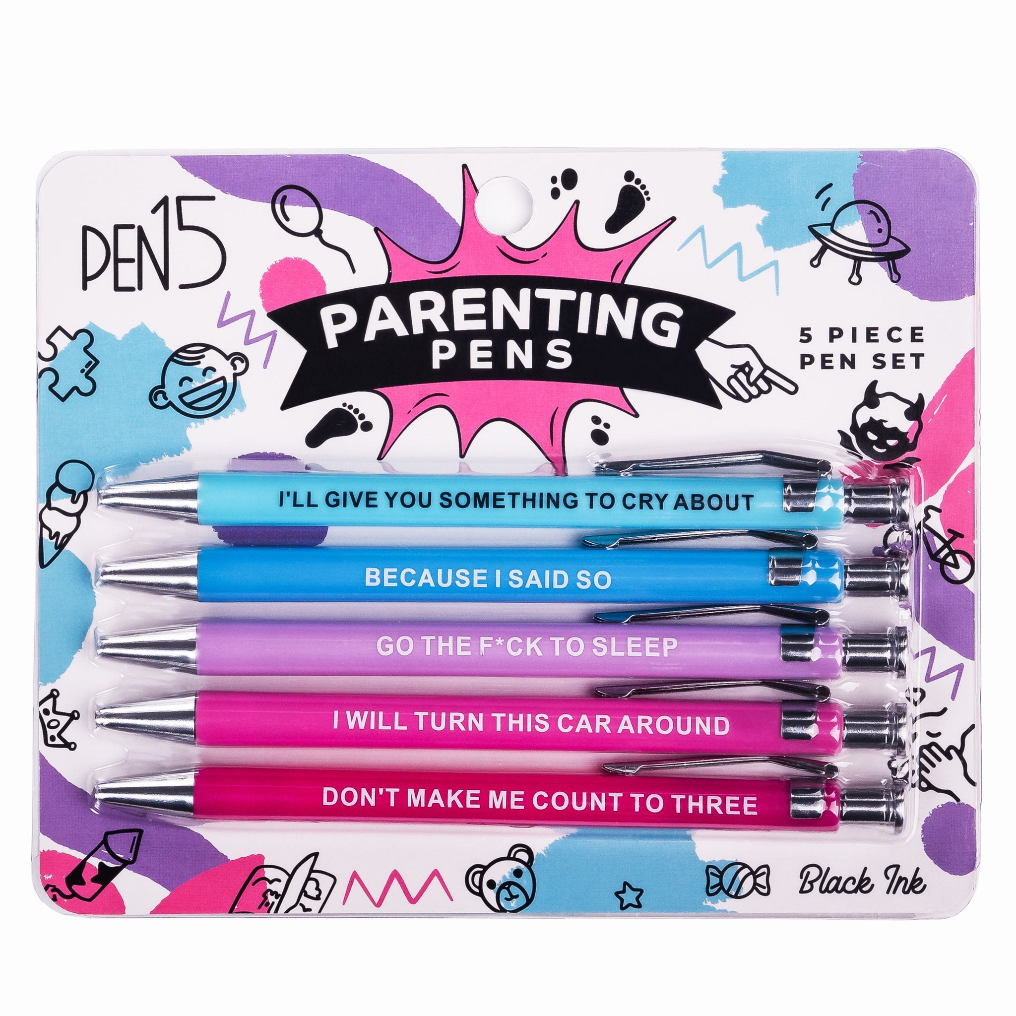 PRE-ORDER Parenting Pens - Offensive Crayons