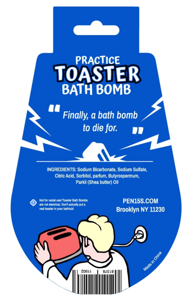 Toaster Bath Bomb for funny and unique bath gifts