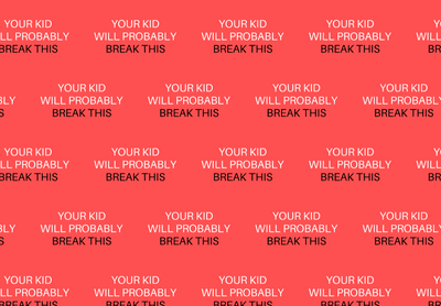 "Your Kid Will Probably Break This" Wrapping Paper - Offensive Crayons