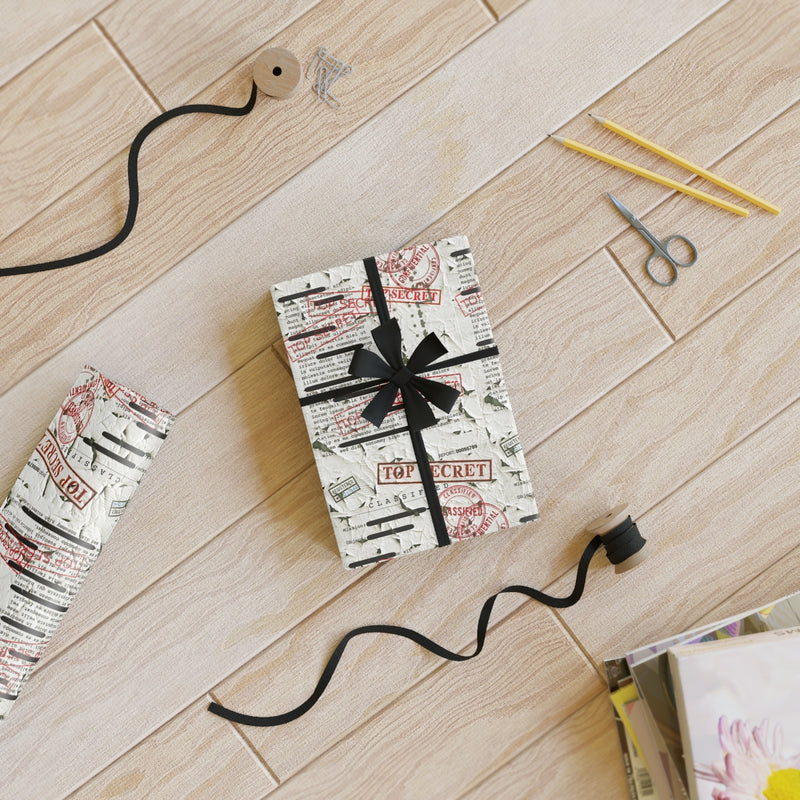 Top Secret Government Wrapping Paper (V2) - Offensive Crayons