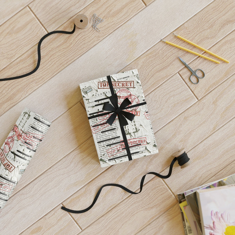 Top Secret Government Wrapping Paper (V2) - Offensive Crayons