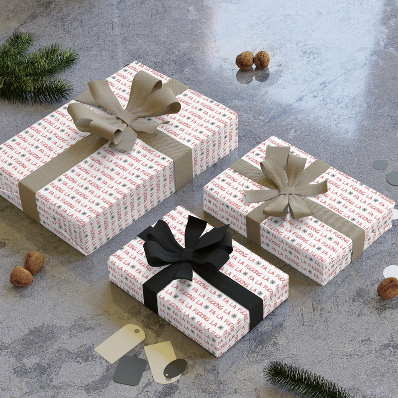 Fa La Fucking La Wrapping Paper - Offensive Crayons