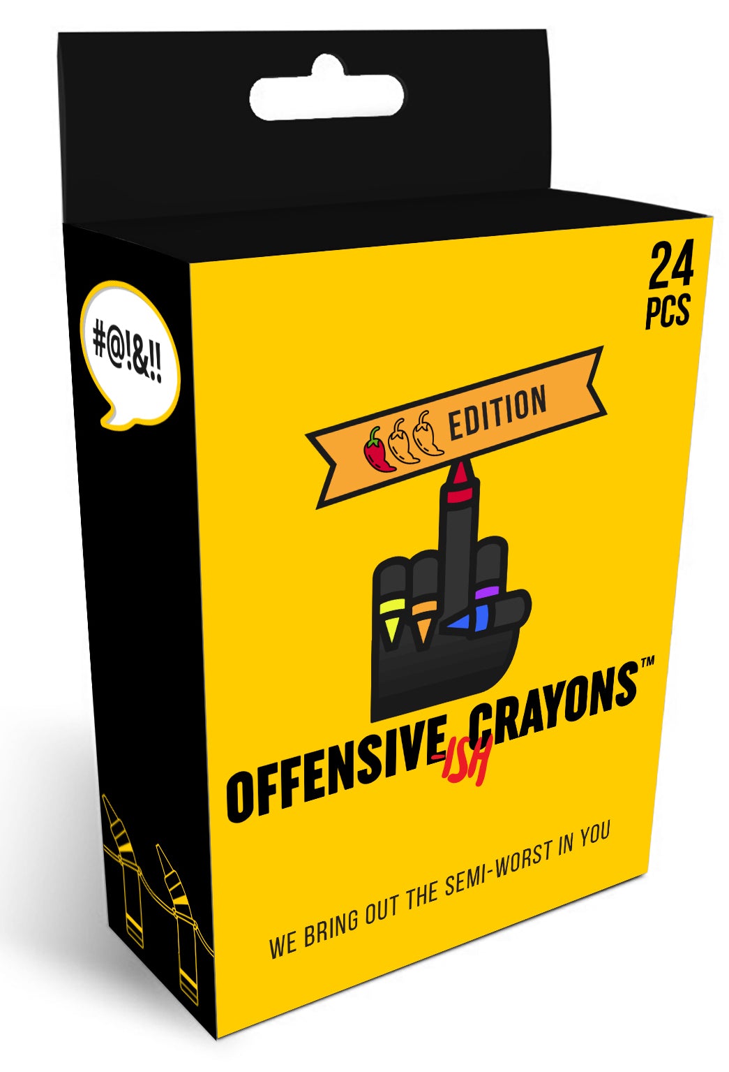 ISH Edition 110 pc set of adult crayons with vibrant crayon colors and pencil crayons for creative use.