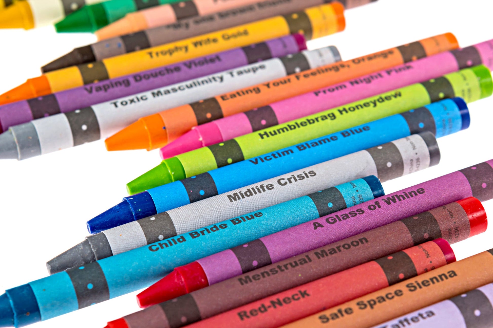 ISH Crayons 12 pc set with colorful crayons and vibrant crayon colors for adults.