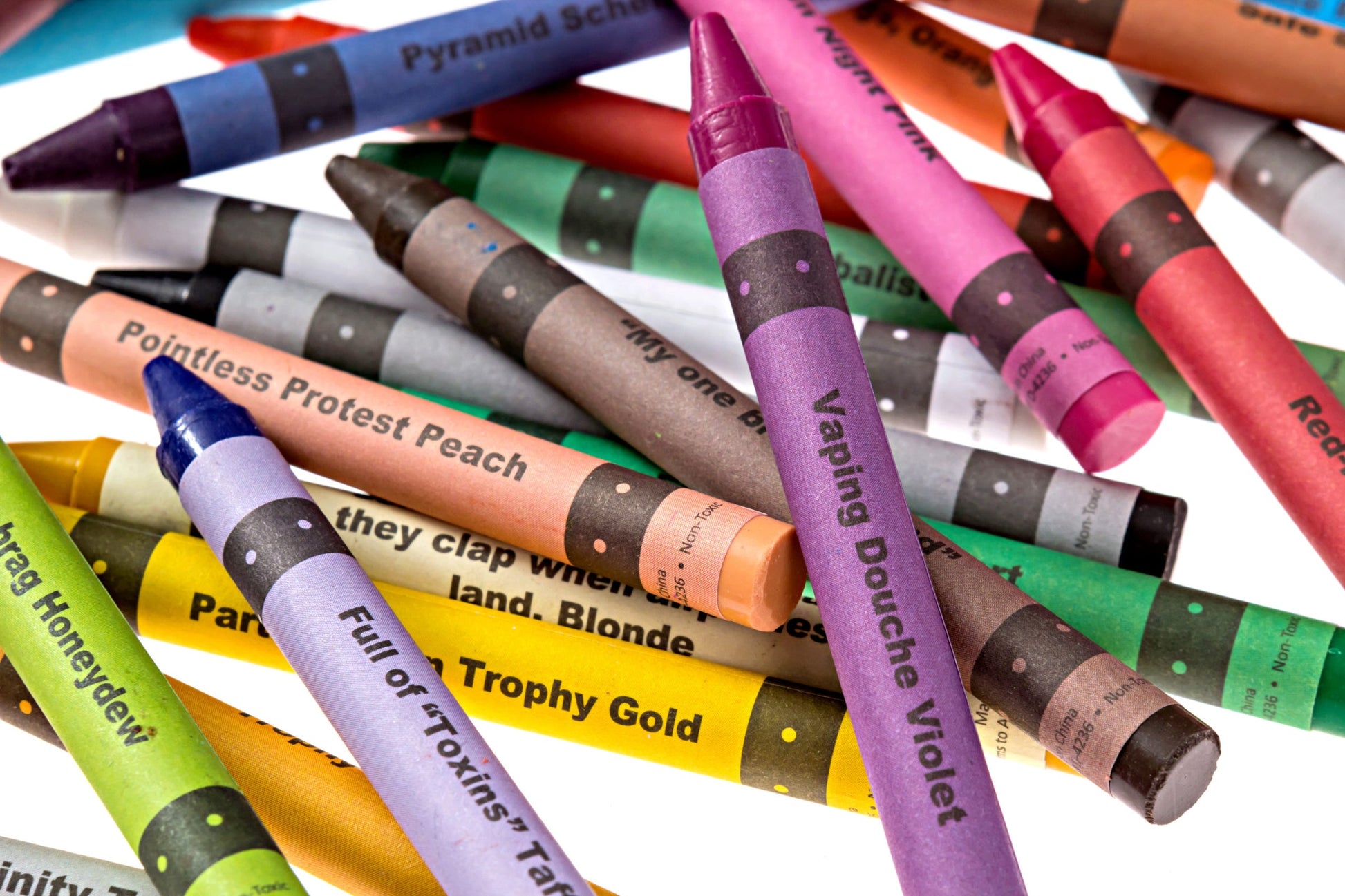 ISH Crayons 12 pc set with colorful crayons and vibrant crayon colors for adults.