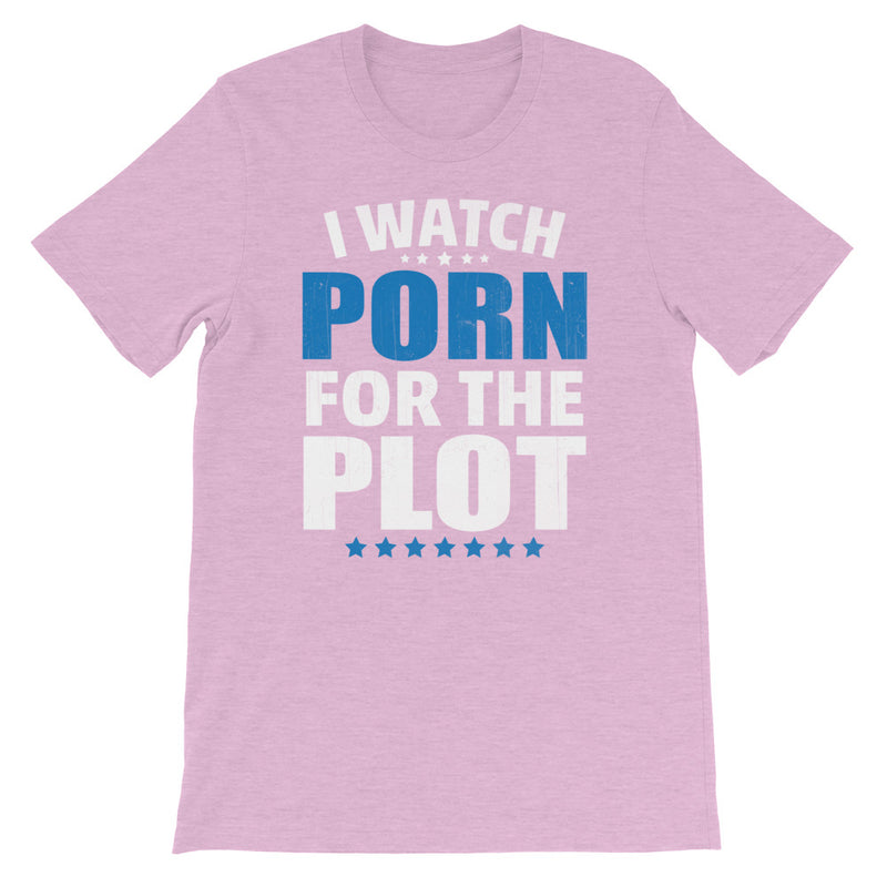 "I Watch Porn For the Plot" T-Shirt - Offensive Crayons