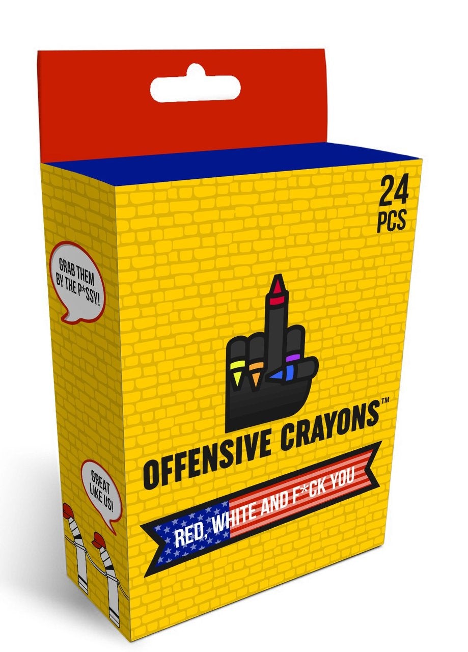 Political Crayons 12 pc case | Adult crayons in bulk