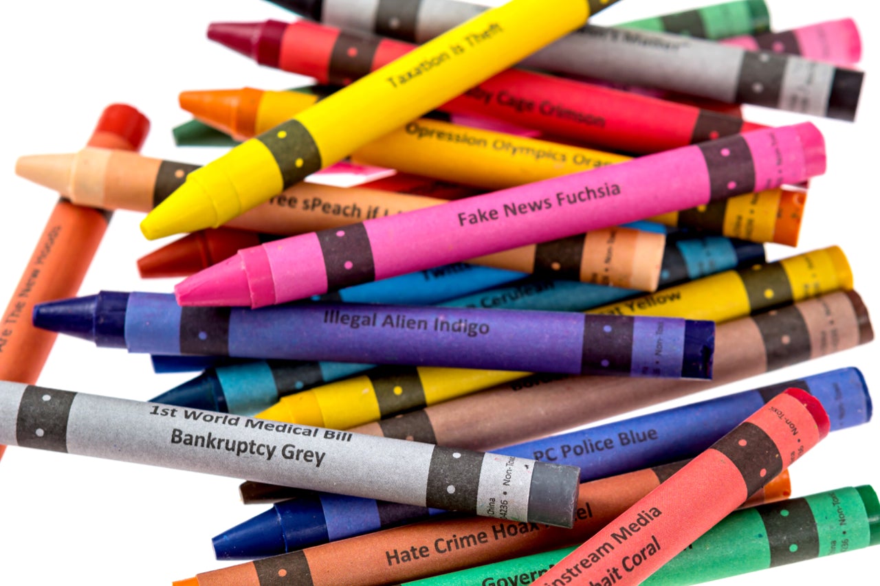 Political Crayons 12 pc case | Adult crayons in bulk