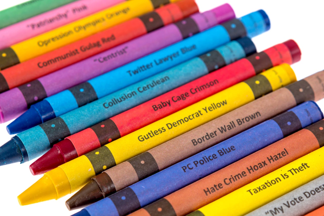 Political Crayons 12 pc case | Adult crayons in bulk