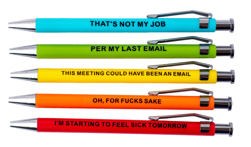  Snarky Office Pens Funny Insulting Pens