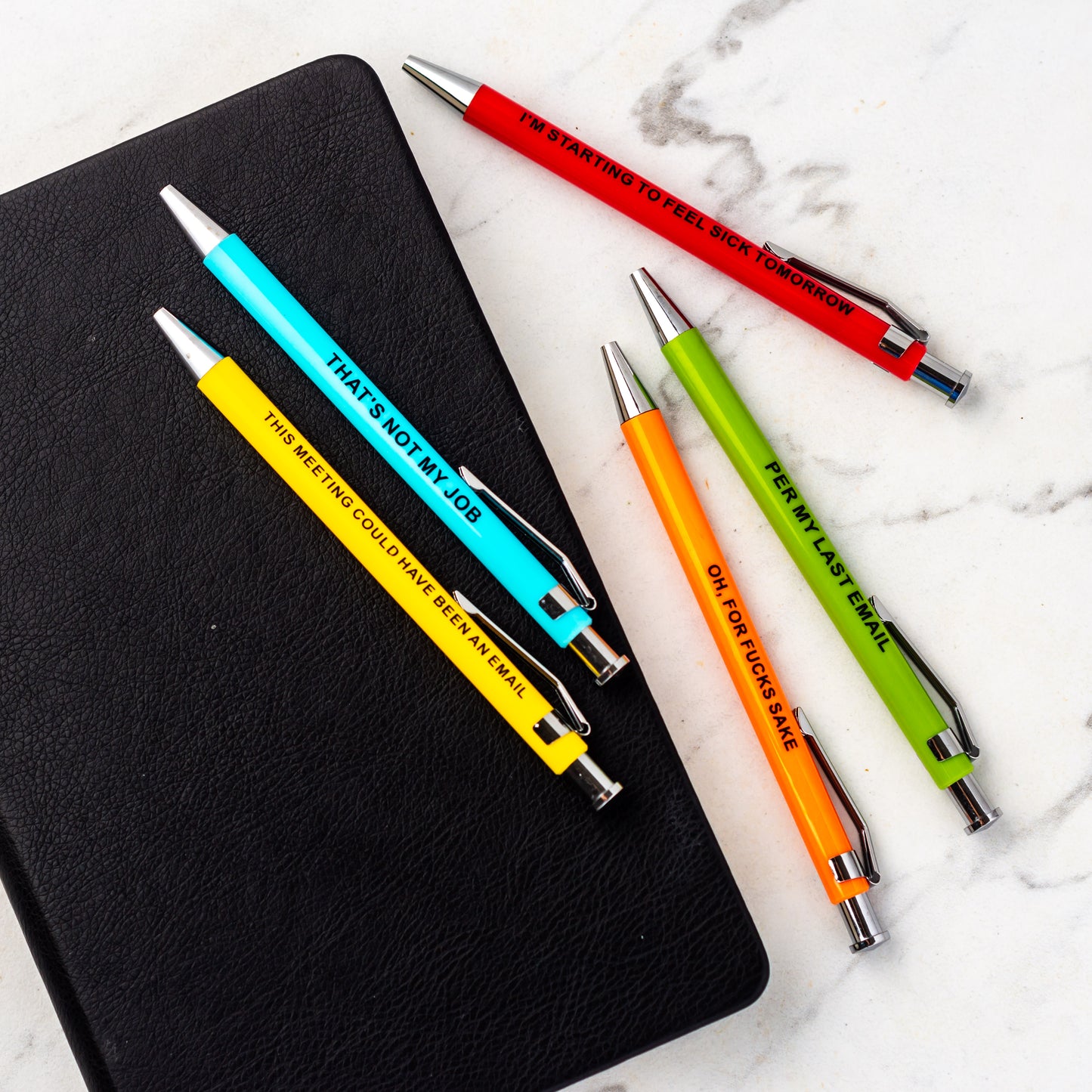 Offensive Pens – funny pens with sarcastic phrases, ideal gift pens.