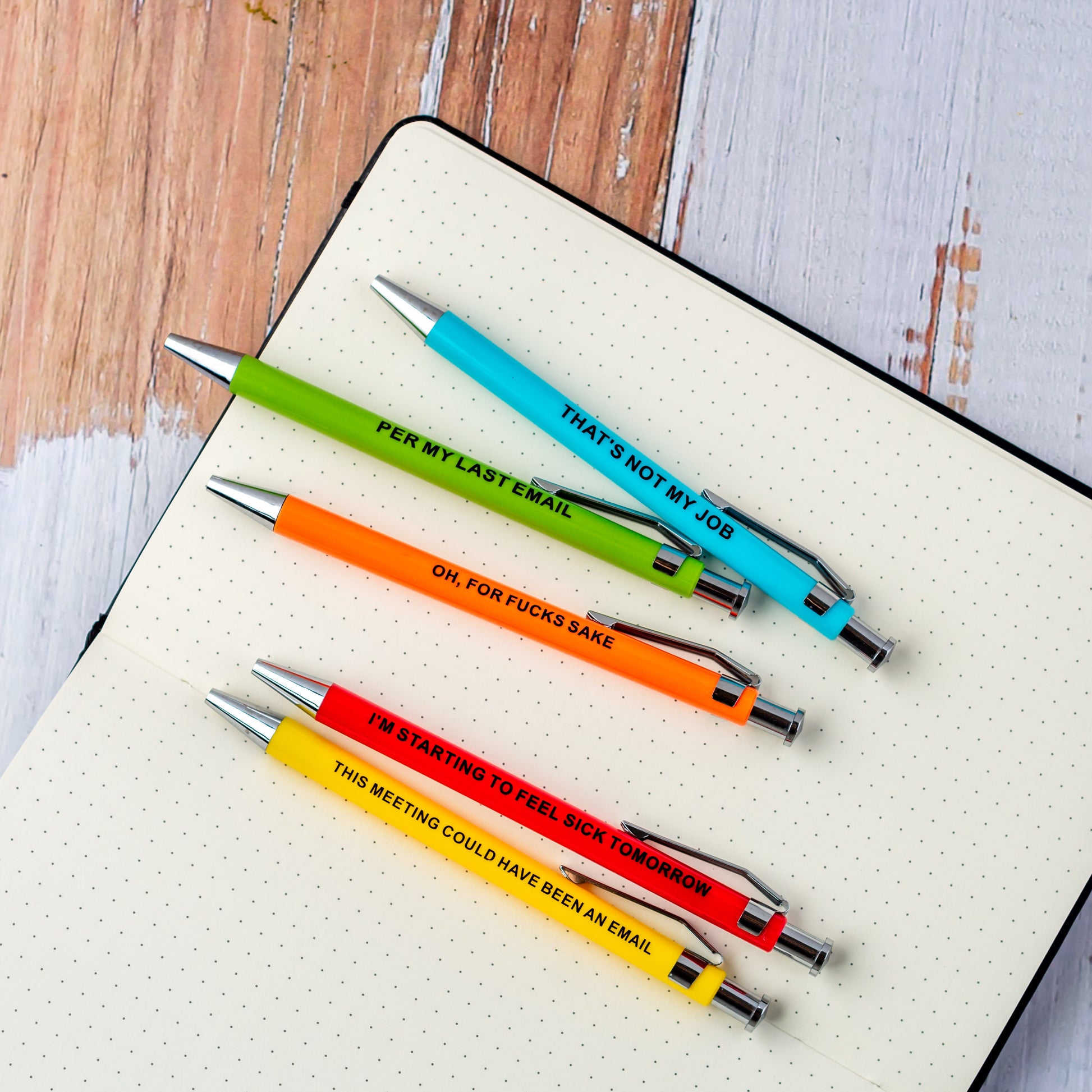 Offensive Pens – funny pens with sarcastic phrases, ideal gift pens.