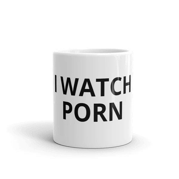 "I Watch Porn" Mug - Offensive Crayons