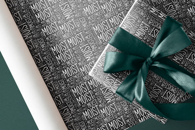MOIST Wrapping Paper [Black] - Offensive Crayons